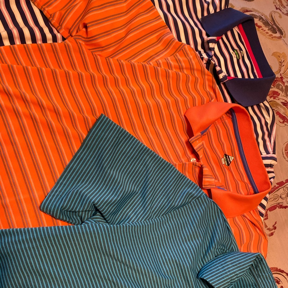 Lot of 3 men’s polo style GOLF shirts XL